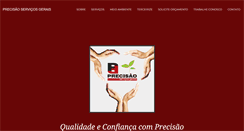 Desktop Screenshot of precisaoservicos.com.br