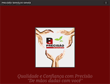 Tablet Screenshot of precisaoservicos.com.br